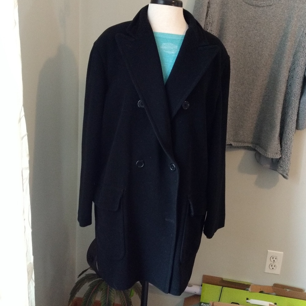 Ralph Lauren Black Wool Winter Peacoat Size 18-20?